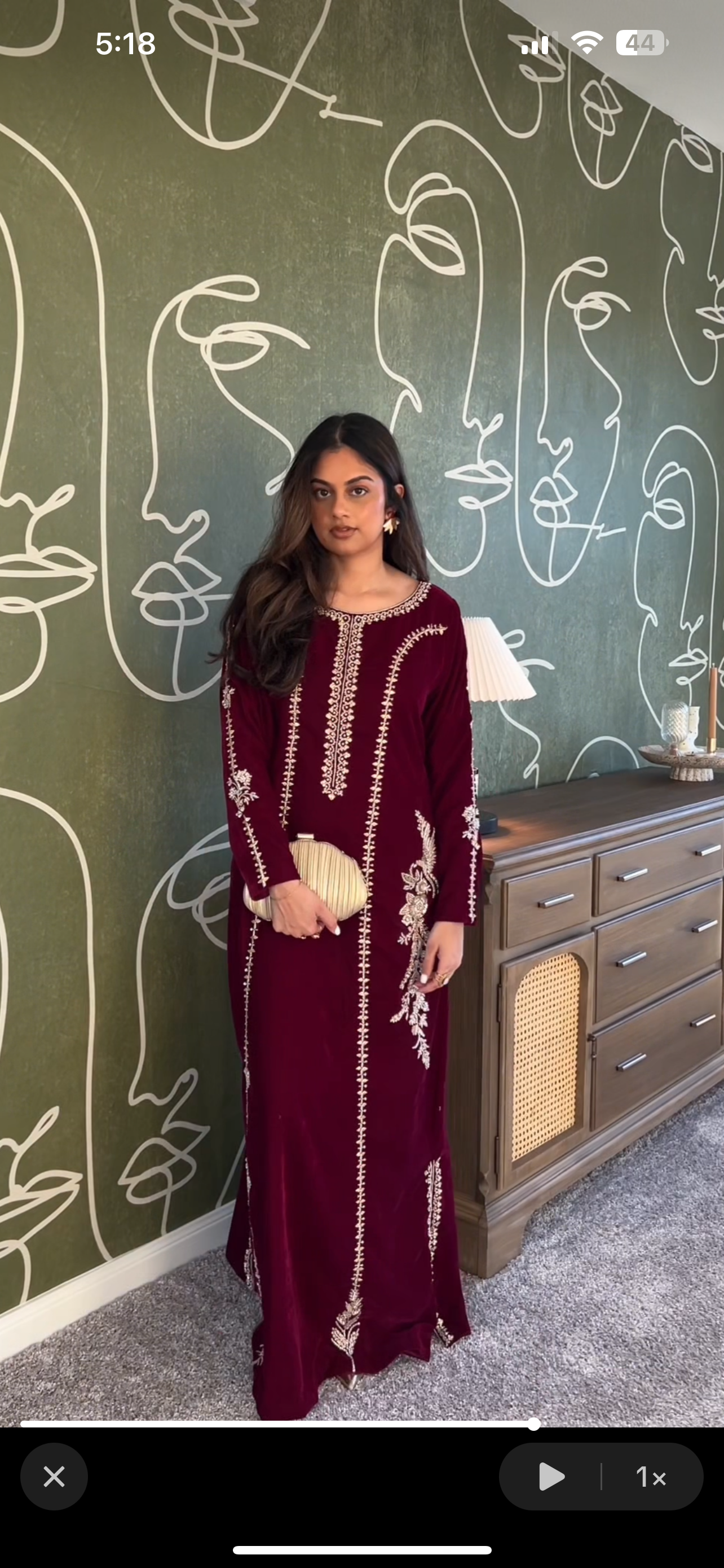 MEDIUM 1 Piece Kaftan