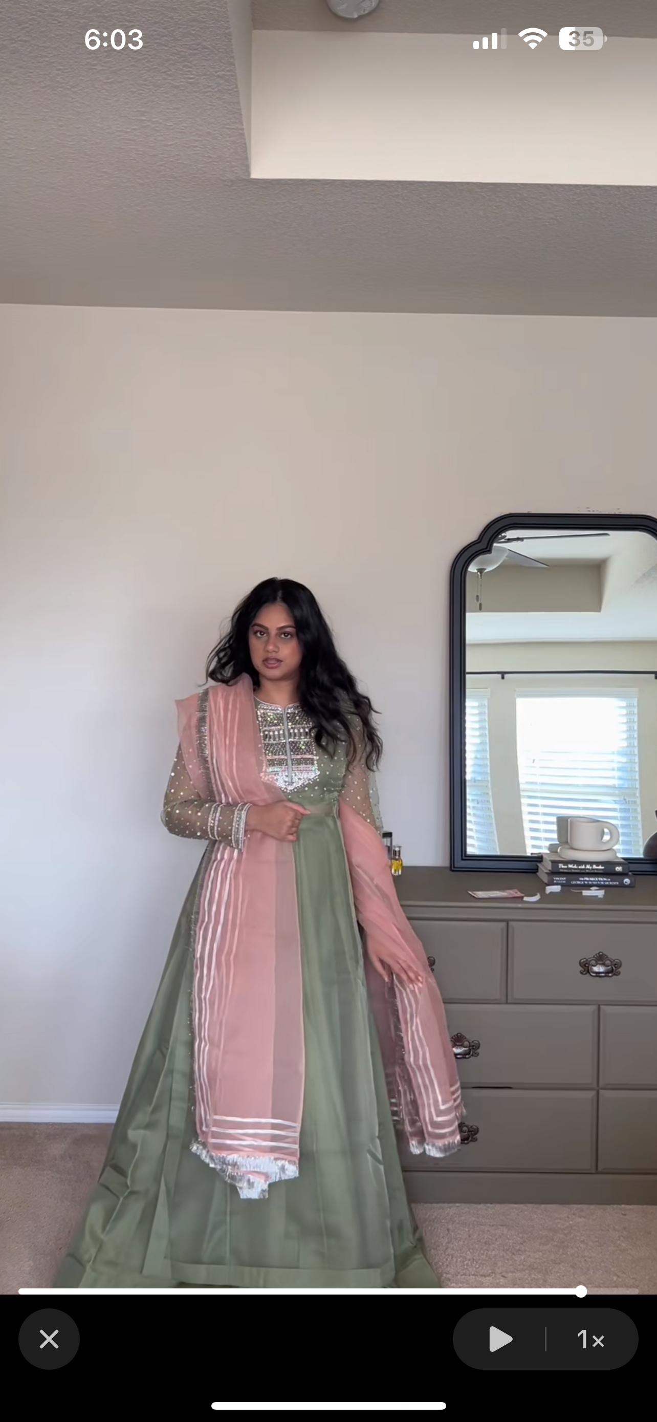 MEDIUM 3 Piece Formal Sharara