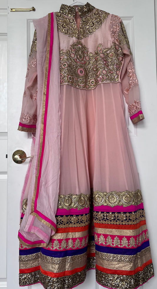 3 Piece Anarkali Frock