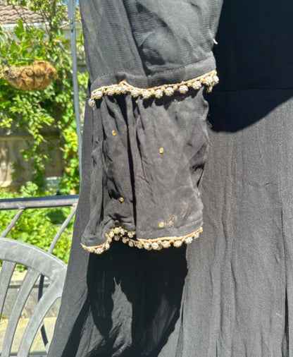 Black Maxi with Heavy Dupatta