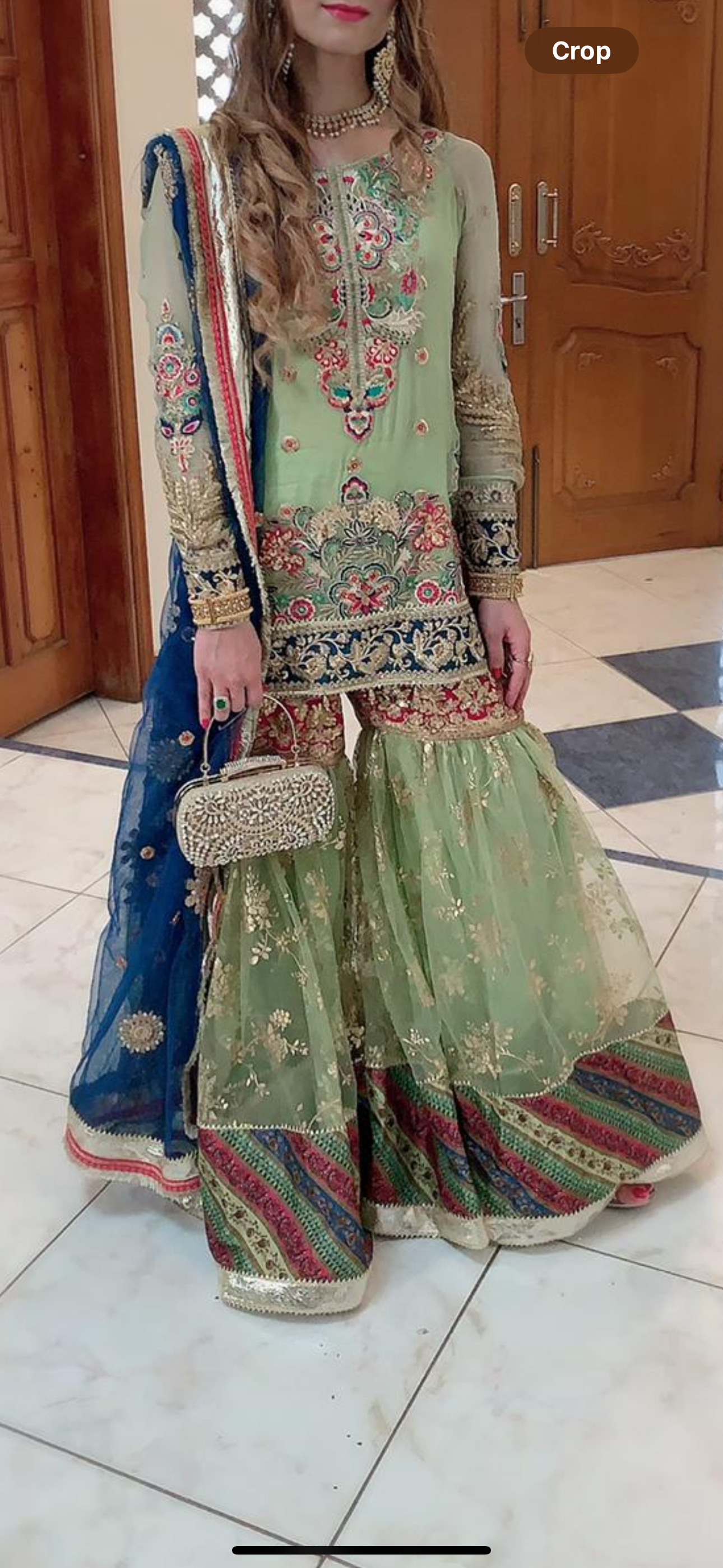 Anaya x Kamiar Pista Green Gharara