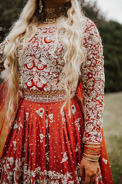 Red Wedding Lehenga By The Luxurious