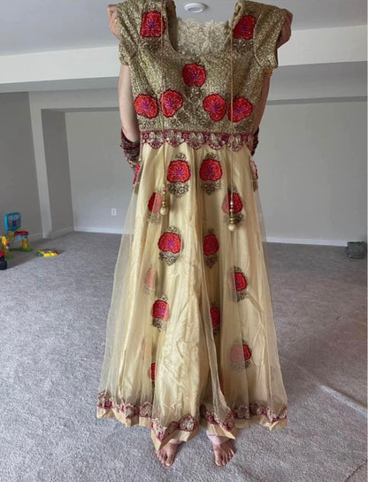 Mehndi Dress Anarkali Style