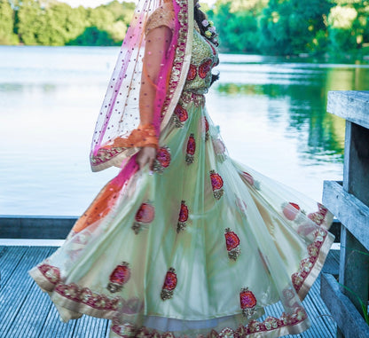 Mehndi Dress Anarkali Style