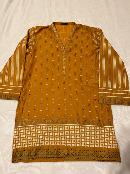 Mustard Yellow Shalwar Kameez Set